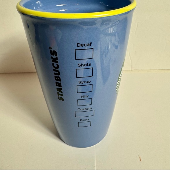 NWT. Disney Starbucks Hollywood Studios Mickey Mouse Starbucks Ceramic Tumbler - Picture 5 of 10